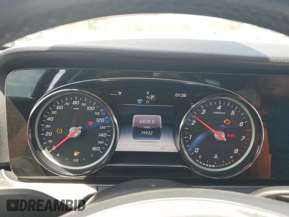 2017 Mercedes-Benz E 300 Luxury with VIN WDDZF4JB0HA108711, listed as a Copart auction lot 54736325 with 79,932 mi miles and Salvage title. Bid and sale history available at DreamBid. Image 9.