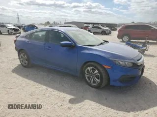 2017 Honda Civic LX with VIN 19XFC2F50HE229037, listed as a Copart auction lot 49122595 with 160,756 mi miles and Salvage Title. Bid and sale history available at DreamBid. Image 4.