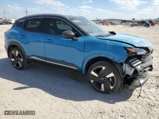 2025 Nissan Kicks SR with VIN 3N8AP6DA7SL331030, listed as a Copart auction lot 49519155 with 1,656 mi miles and Salvage Title. Bid and sale history available at carsss.com. Image 4.