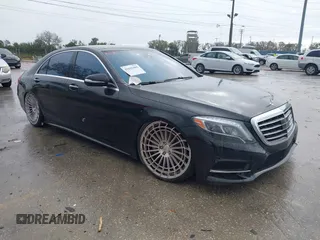 2015 Mercedes-Benz S-Class S 550 with VIN WDDUG8CB0FA162325, listed as a IAAI auction lot 41643485 with 114,766 mi miles. Bid and sale history available at carsss.com. Image 1.