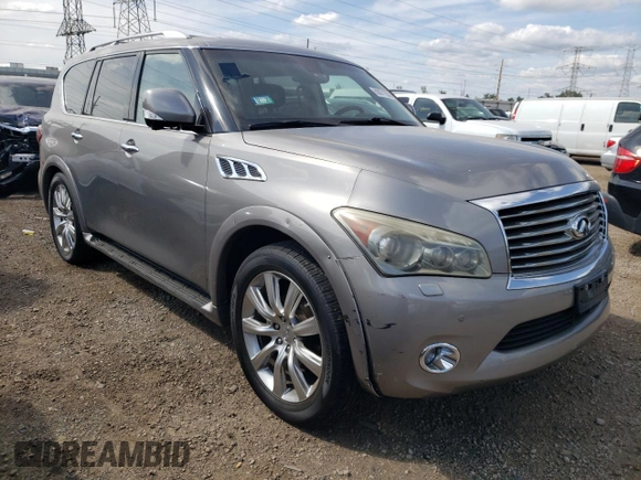 2013 Infiniti QX56 with VIN JN8AZ2NE5D9040560, listed as a Copart auction lot 68071584 with 165,811 mi miles and Clean Title. Bid and sale history available at carsss.com. Image 4.