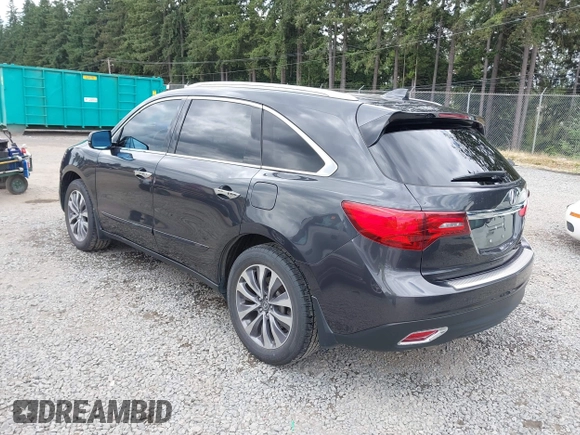 2014 Acura MDX Technology with VIN 5FRYD4H63EB022377, listed as a IAAI auction lot 42553389 with 81,357 mi miles and . Bid and sale history available at DreamBid. Image 3.