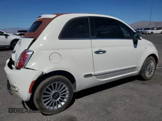 2012 FIAT 500 Lounge z VIN 3C3CFFERXCT370485, wystawiony jako Copart lot #57119785 z przebiegiem 108 721 mil mil oraz Szkody całkowita. Historia ofert i sprzedaży dostępna na DreamBid. Obrazek 3.