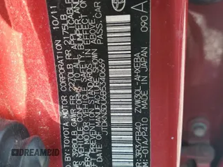 2011 Toyota Prius I z VIN JTDKN3DU6B5340669, wystawiony jako Copart lot #57513955 z przebiegiem 216 266 mil mil oraz Szkoda całkowita • Salvage title. Historia ofert i sprzedaży dostępna na DreamBid. Obrazek 12.