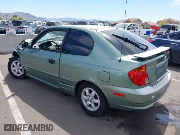 2003 Hyundai Accent GL with VIN KMHCG35C53U277734, listed as a IAAI auction lot 42085996 with 108,369 mi miles. Bid and sale history available at carsss.com. Image 3.