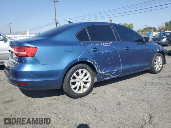 2015 Volkswagen Jetta Sport with VIN 3VWB17AJ0FM287784, listed as a Copart auction lot 44449605 with 160,814 mi miles and Salvage title. Bid and sale history available at DreamBid. Image 3.