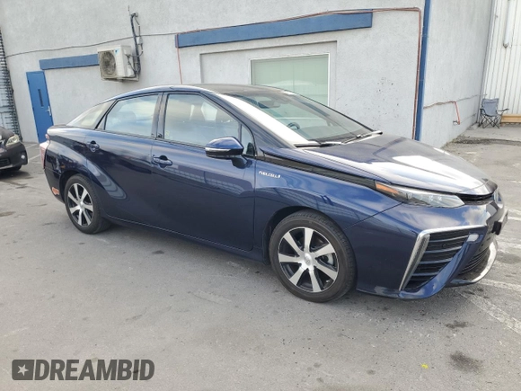 2019 Toyota Mirai with VIN JTDBVRBD7KA007376, listed as a Copart auction lot 86543454 with 27,724 mi miles and Salvage title. Bid and sale history available at DreamBid. Image 4.