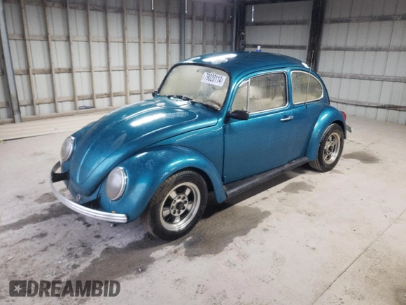 1970 Volkswagen Beetle with VIN 1102596488, listed as a Copart auction lot 79020114 with 50,115 mi miles and Salvage Title. Bid and sale history available at DreamBid. Image 1.