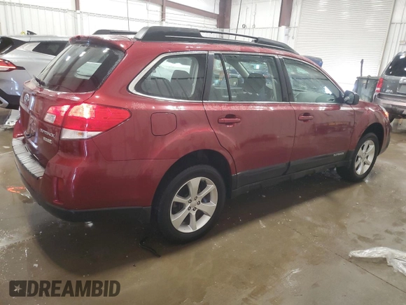 2014 Subaru Outback 2.5i with VIN 4S4BRBAC9E3304240, listed as a Copart auction lot 54567135 with 55,202 mi miles and Non repairable. Bid and sale history available at DreamBid. Image 3.