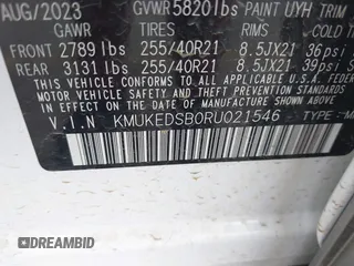 2024 Genesis GV60 z VIN KMUKEDSB0RU021546, wystawiony jako IAAI lot #39977634 z przebiegiem 8107 mil mil oraz . Historia ofert i sprzedaży dostępna na DreamBid. Obrazek 9.
