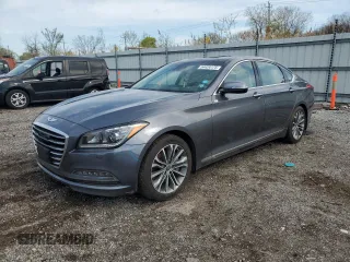 2016 Hyundai Genesis 3.8L z VIN KMHGN4JE9GU143237, wystawiony jako Copart lot #54424175 z przebiegiem 63 407 mil mil oraz Szkoda całkowita • Salvage title. Historia ofert i sprzedaży dostępna na DreamBid. Obrazek 1.