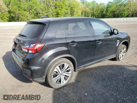 2022 Mitsubishi Outlander SE with VIN JA4APVAU0NU008690, listed as a Copart auction lot 54298035 with 43,229 mi miles and Salvage title. Bid and sale history available at DreamBid. Image 3.