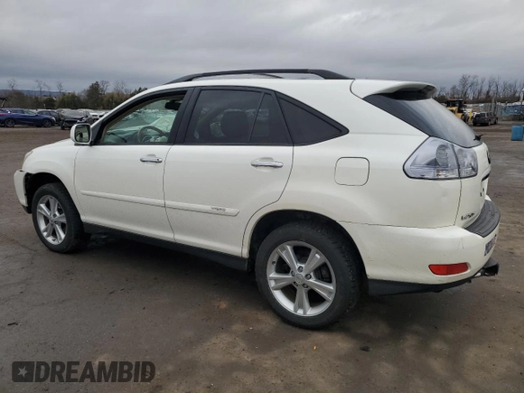2008 Lexus RX 400h with VIN JTJGW31U182008928, listed as a Copart auction lot 47746115 with 158,183 mi miles and Salvage Title. Bid and sale history available at DreamBid. Image 2.
