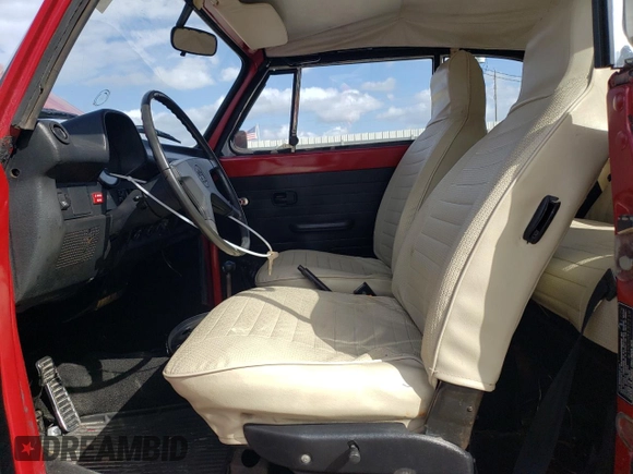 1975 Volkswagen Beetle with VIN 1552013711, listed as a Copart auction lot 80255914 with 69,112 mi miles and Salvage Title. Bid and sale history available at DreamBid. Image 7.