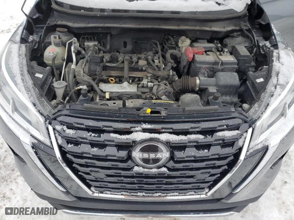 2022 Nissan Kicks S with VIN 3N1CP5BV4NL484380, listed as a Copart auction lot 46418775 with 0 mi miles and Salvage Title. Bid and sale history available at carsss.com. Image 12.