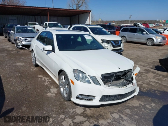2013 Mercedes-Benz E 350 Luxury with VIN WDDHF5KB1DA732544, listed as a IAAI auction lot 41670435 with 125,517 mi miles and . Bid and sale history available at DreamBid. Image 1.