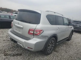 2018 Nissan Armada SL with VIN JN8AY2NC5J9550033, listed as a Copart auction lot 82569174 with 187,516 mi miles and Salvage Title. Bid and sale history available at carsss.com. Image 3.