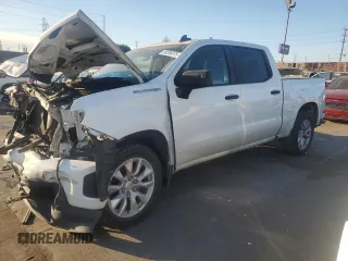 2021 Chevrolet Silverado 1500 Custom with VIN 3GCPWBEK9MG447379, listed as a Copart auction lot 88286075 with 86,497 mi miles and Salvage Title. Bid and sale history available at DreamBid. Image 1.