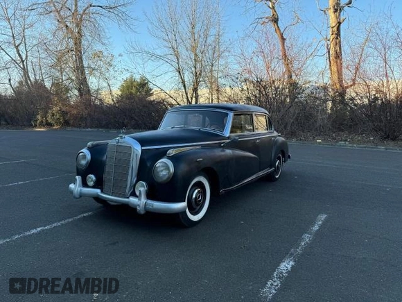 1952 Mercedes-Benz 300 with VIN 0143652, listed as a Copart auction lot 43286705 with 92,199 mi miles and Clean Title. Bid and sale history available at DreamBid. Image 2.