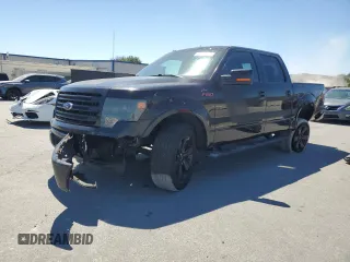 2014 Ford F-150 XL with VIN 1FTFW1CF4EFC48206, listed as a Copart auction lot 49866575 with 157,879 mi miles and Salvage Title. Bid and sale history available at carsss.com. Image 1.