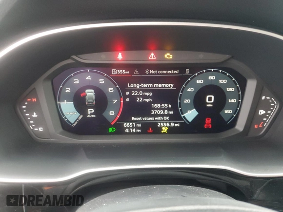 2024 Audi Q3 S line Premium Plus z VIN WA1EECF33R1019380, wystawiony jako Copart lot #80715474 z przebiegiem 6 651 mil mil oraz Szkoda całkowita • Salvage title. Historia ofert i sprzedaży dostępna na DreamBid. Obrazek 9.