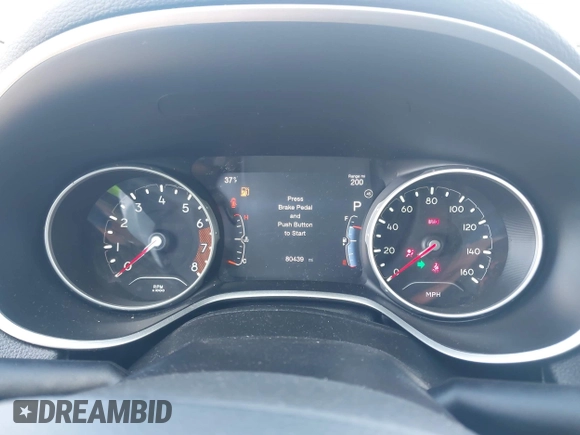 2018 Jeep Compass Altitude with VIN 3C4NJDBBXJT101043, listed as a IAAI auction lot 41937293 with 80,439 mi miles and . Bid and sale history available at carsss.com. Image 7.