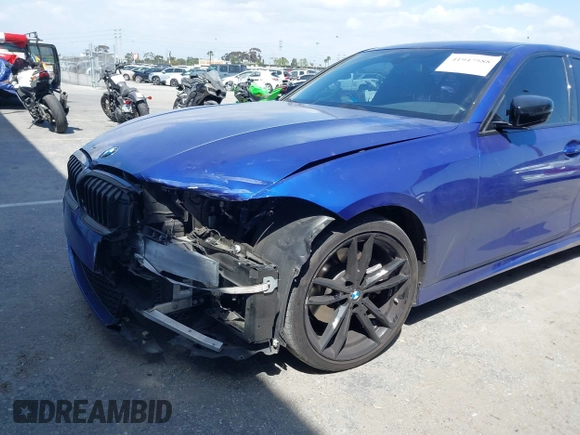 2022 BMW 3 Series 330i with VIN 3MW5R1J07N8C43346, listed as a IAAI auction lot 41947588 with 48,615 mi miles and . Bid and sale history available at DreamBid. Image 6.