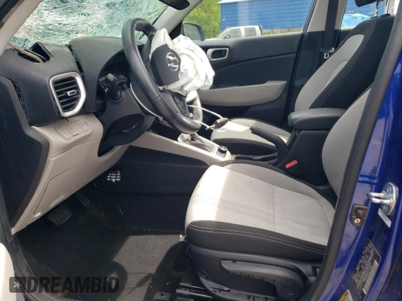 2023 Hyundai Venue SEL with VIN KMHRC8A32PU247461, listed as a Copart auction lot 59963175 with 39,036 mi miles and Salvage title. Bid and sale history available at DreamBid. Image 7.