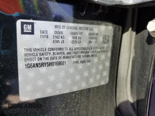 2017 Cadillac ATS-V with VIN 1G6AN5RY5H0168601, listed as a Copart auction lot 76682644 with 53,181 mi miles and Salvage Title. Bid and sale history available at carsss.com. Image 13.
