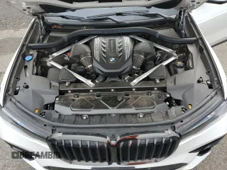 2021 BMW X7 M50i with VIN 5UXCX6C01M9E94072, listed as a Copart auction lot 78746064 with 34,400 mi miles and Salvage Title. Bid and sale history available at carsss.com. Image 11.