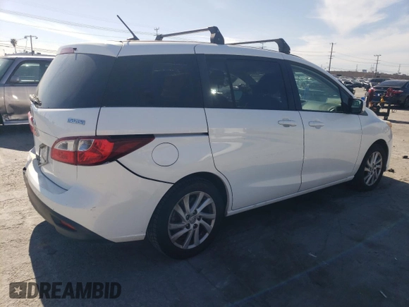 2012 Mazda 5 Sport with VIN JM1CW2BL9C0103114, listed as a Copart auction lot 49910085 with 130,850 mi miles and Salvage Title. Bid and sale history available at DreamBid. Image 3.