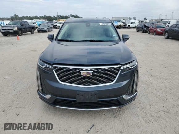 2021 Cadillac XT6 Premium Luxury with VIN 1GYKPCRS4MZ147444, listed as a Copart auction lot 44636035 with 38,160 mi miles and Salvage Title. Bid and sale history available at DreamBid. Image 5.
