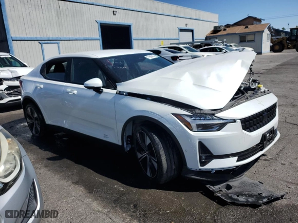 2023 Polestar 2 with VIN YSMEG3KA8PL161928, listed as a Copart auction lot 71888474 with 27,406 mi miles and Salvage Title. Bid and sale history available at carsss.com. Image 4.