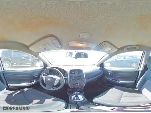 2017 Nissan Versa Sedan SV with VIN 3N1CN7AP1HK455305, listed as a Copart auction lot 46268425 with 117,409 mi miles and Salvage Title. Bid and sale history available at carsss.com. Image 14.