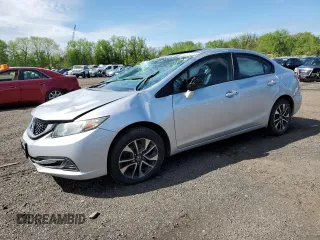 2015 Honda Civic EX z VIN 19XFB2F89FE225160, wystawiony jako Copart lot #61457775 z przebiegiem Nie podano mil oraz Szkoda całkowita • Salvage title. Historia ofert i sprzedaży dostępna na DreamBid. Obrazek 1.