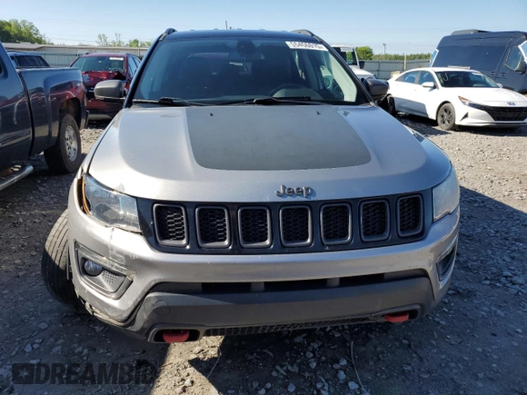 2020 Jeep Compass Trailhawk with VIN 3C4NJDDB6LT195910, listed as a Copart auction lot 55456015 with 122,138 mi miles and Salvage title. Bid and sale history available at DreamBid. Image 5.