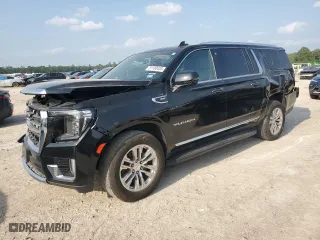 2022 GMC Yukon XL SLT with VIN 1GKS2GKDXNR209507, listed as a Copart auction lot 51100405 with 112,316 mi miles and Salvage Title. Bid and sale history available at carsss.com. Image 1.