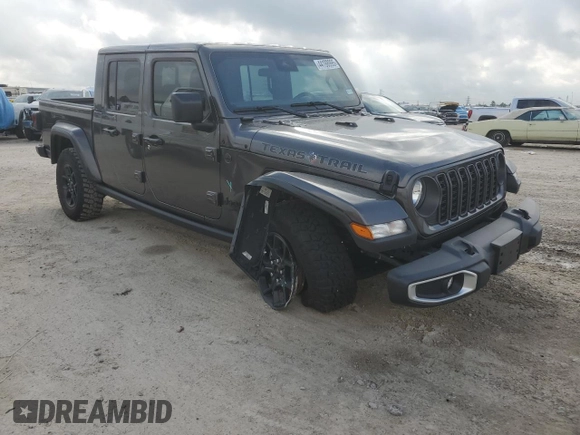 2024 Jeep Gladiator Sport S with VIN 1C6HJTAG8RL128891, listed as a Copart auction lot 44198995 with 1,189 mi miles and Salvage title. Bid and sale history available at DreamBid. Image 4.