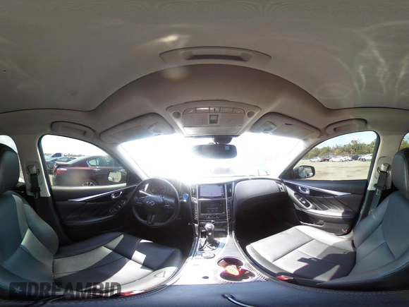 2018 Infiniti Q50 Luxe with VIN JN1EV7AP4JM590048, listed as a IAAI auction lot 41863410 with 55,727 mi miles and . Bid and sale history available at carsss.com. Image 18.