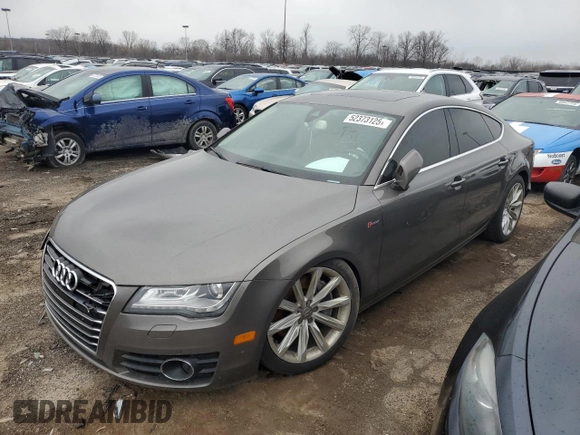 2012 Audi A7 3.0 Premium Plus with VIN WAUYGAFC3CN050160, listed as a Copart auction lot 52373125 with 127,617 mi miles and Clean Title. Bid and sale history available at carsss.com. Image 1.