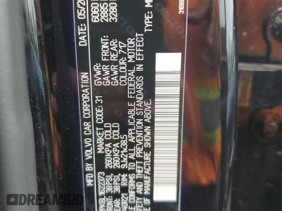 2020 Volvo XC90 Momentum z VIN YV4A22PK6L1622373, wystawiony jako Copart lot #60358385 z przebiegiem 43 230 mil mil oraz Szkoda całkowita • Salvage title. Historia ofert i sprzedaży dostępna na DreamBid. Obrazek 12.