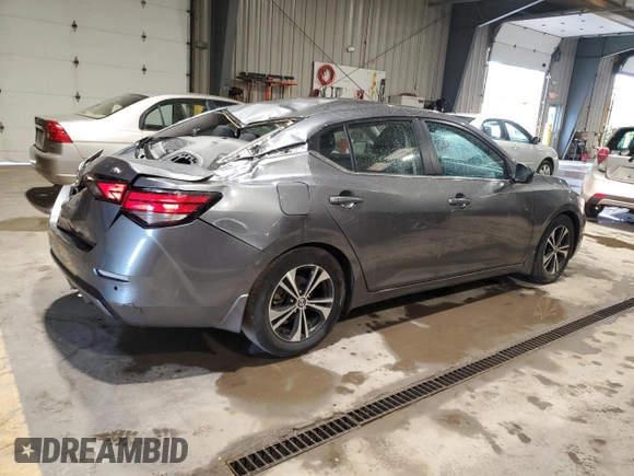 2023 Nissan Sentra SV z VIN 3N1AB8CV3PY316614, wystawiony jako Copart lot #56667655 z przebiegiem 14 864 mil mil oraz Szkoda całkowita • Salvage title. Historia ofert i sprzedaży dostępna na DreamBid. Obrazek 3.