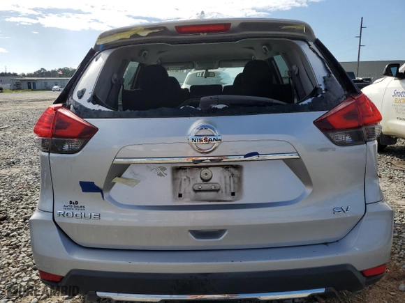 2017 Nissan Rogue SV with VIN 5N1AT2MN0HC822428, listed as a Copart auction lot 79813564 with 139144 miles and Salvage Title. Bid and sale history available at carsss.com. Image 6.