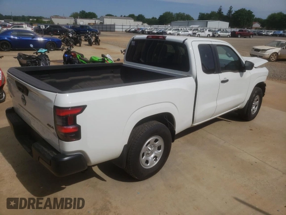 2024 Nissan Frontier SV with VIN 1N6ED1CM7RN642064, listed as a Copart auction lot 51606305 with 21,858 mi miles and Salvage title. Bid and sale history available at DreamBid. Image 3.
