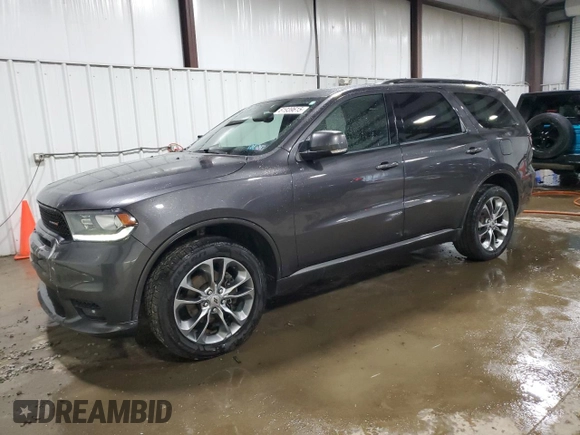 2020 Dodge Durango GT Plus with VIN 1C4RDJDG9LC103204, listed as a Copart auction lot 61939615 with 53,960 mi miles and Salvage title. Bid and sale history available at DreamBid. Image 1.