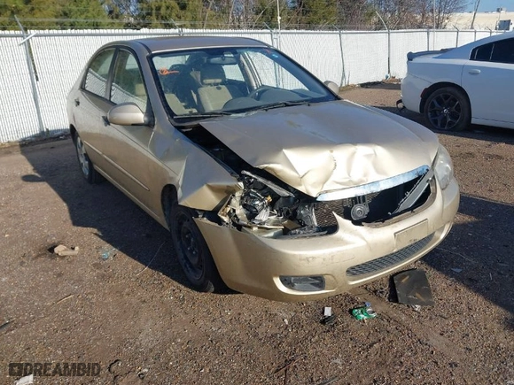 2009 Kia Spectra EX with VIN KNAFE221995652545, listed as a IAAI auction lot 41222340 with 160284 miles. Bid and sale history available at carsss.com. Image 1.