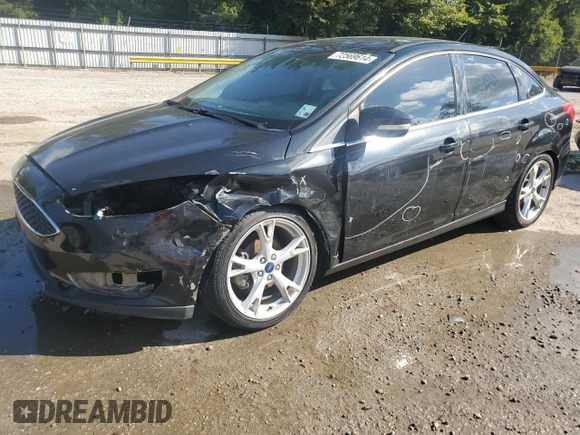 2015 Ford Focus Titanium with VIN 1FADP3J29FL311471, listed as a Copart auction lot 87805235 with 195,026 mi miles and Salvage Title. Bid and sale history available at carsss.com. Image 1.