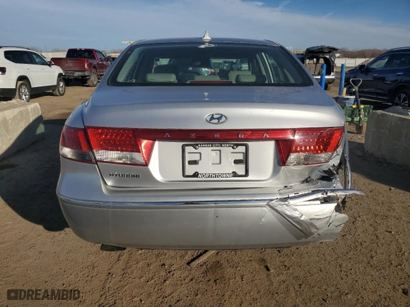 2009 Hyundai Azera GLS with VIN KMHFC46D99A358459, listed as a Copart auction lot 73316404 with 212,320 mi miles and Salvage Title. Bid and sale history available at carsss.com. Image 6.