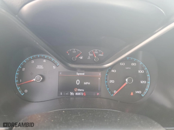 2019 Chevrolet Colorado 2WD Z71 with VIN 1GCGSDE10K1276693, listed as a Copart auction lot 76847784 with 80,872 mi miles and Salvage Title. Bid and sale history available at carsss.com. Image 9.