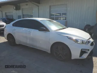 2021 Kia Forte GT-Line with VIN 3KPF34AD9ME283876, listed as a Copart auction lot 69724444 with 61,282 mi miles and Salvage Title. Bid and sale history available at carsss.com. Image 4.